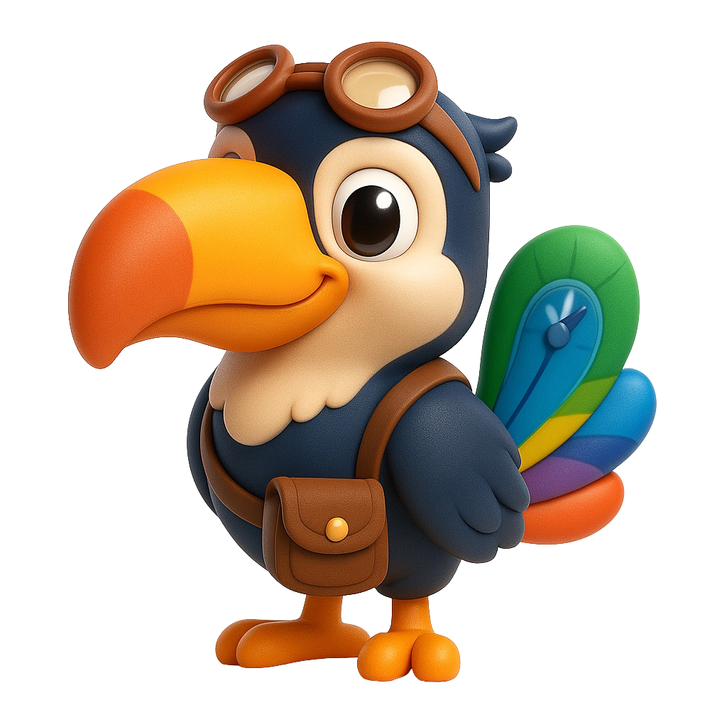 Tibo the Toucan - Your Learning Adventure Guide